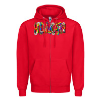 Red pride human Zipper Hoodie - texasbilliewilder