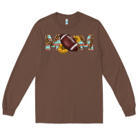 Chestnut american football mom Long Sleeve Tee - BarkalooDesign
