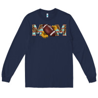 Navy american football mom Long Sleeve Tee - BarkalooDesign