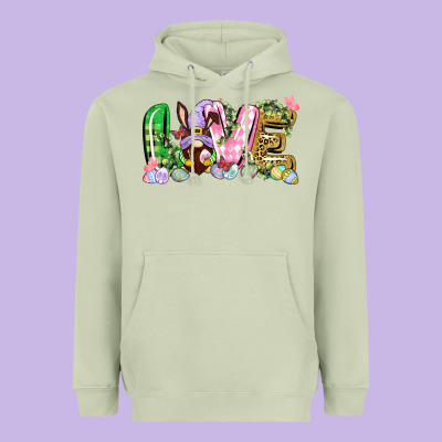Love Easter Gnome Easter Day Heavyweight Hoodie Designed By Cowgirlartshop