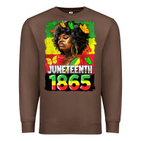 Chestnut juneteenth 1865 black freedom Premium Sweatshirt - HRA Design Shop