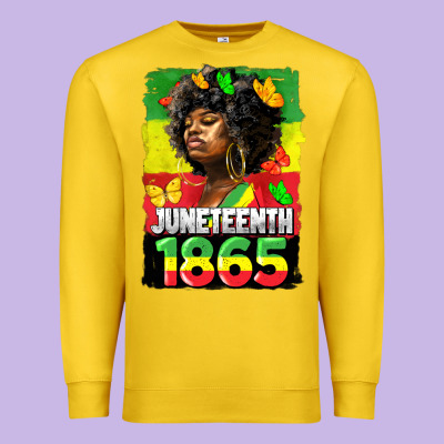 Juneteenth 1865 Black Freedom Premium Sweatshirt Designed By Hra Design Shop