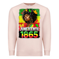Pale Pink juneteenth 1865 black freedom Premium Sweatshirt - HRA Design Shop