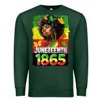 Sports Green juneteenth 1865 black freedom Premium Sweatshirt - HRA Design Shop
