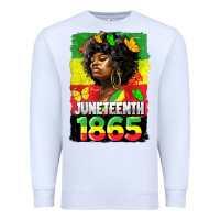 White juneteenth 1865 black freedom Premium Sweatshirt - HRA Design Shop