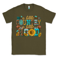 Army Green a little country a little hood Classic Tee - texasbilliewilder