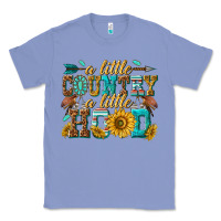 Colony Blue a little country a little hood Classic Tee - texasbilliewilder