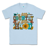 Dusty Blue a little country a little hood Classic Tee - texasbilliewilder