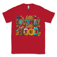 Red a little country a little hood Classic Tee - texasbilliewilder