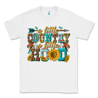 White a little country a little hood Classic Tee - texasbilliewilder