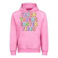 Fuchsia Pink thicks thighs easter vibes Urban Hoodie - MaliasSmallBusiness