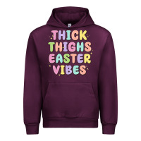 Mauve Wine thicks thighs easter vibes Urban Hoodie - MaliasSmallBusiness
