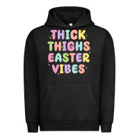 Pigment Black thicks thighs easter vibes Urban Hoodie - MaliasSmallBusiness