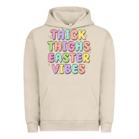 Pigment French Oak thicks thighs easter vibes Urban Hoodie - MaliasSmallBusiness