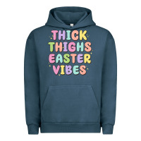 Pigment Midnight Navy thicks thighs easter vibes Urban Hoodie - MaliasSmallBusiness
