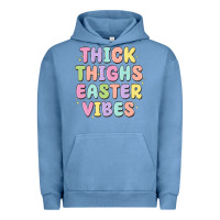 Pigment Pebble Blue thicks thighs easter vibes Urban Hoodie - MaliasSmallBusiness