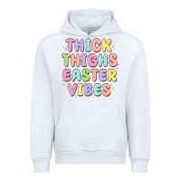 White thicks thighs easter vibes Urban Hoodie - MaliasSmallBusiness