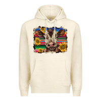 Tofu western background baby calf Premium Hoodie - BarkalooDesign