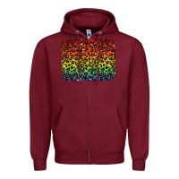 Burgundy pride leopard background lgbt Zipper Hoodie - texasbilliewilder