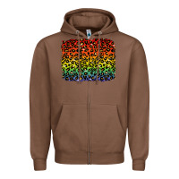 Chestnut pride leopard background lgbt Zipper Hoodie - texasbilliewilder