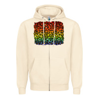 Sandshell pride leopard background lgbt Zipper Hoodie - texasbilliewilder