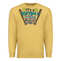 Antique Gold softball Premium Sweatshirt - CowhideDigitalArt