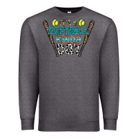 Charcoal Heather softball Premium Sweatshirt - CowhideDigitalArt