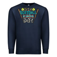 Navy softball Premium Sweatshirt - CowhideDigitalArt