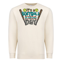 Sandshell softball Premium Sweatshirt - CowhideDigitalArt