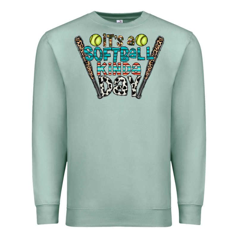 Softball Premium Sweatshirt by CowhideDigitalArt | Teevron