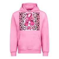 Fuchsia Pink breast cancer with boxing gloves Urban Hoodie - MaliasSmallBusiness