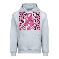 Heather Grey breast cancer with boxing gloves Urban Hoodie - MaliasSmallBusiness