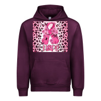 Mauve Wine breast cancer with boxing gloves Urban Hoodie - MaliasSmallBusiness