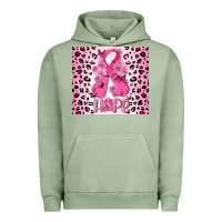 Pigment Oil Green breast cancer with boxing gloves Urban Hoodie - MaliasSmallBusiness
