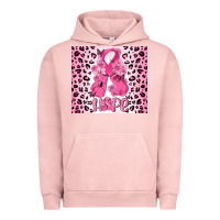 Pigment Salmon breast cancer with boxing gloves Urban Hoodie - MaliasSmallBusiness