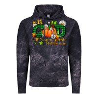 Cloud Black with god all things are possible Vintage Hoodie - AdoDesignShop