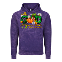 Cloud Purple with god all things are possible Vintage Hoodie - AdoDesignShop