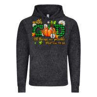 Vintage Black with god all things are possible Vintage Hoodie - AdoDesignShop