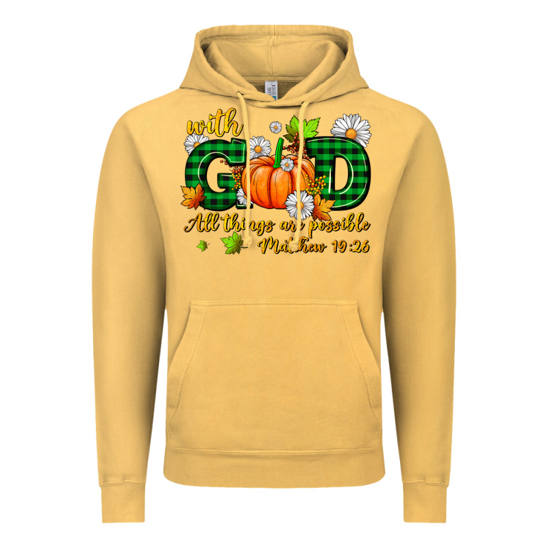 With God All Things Are Possible Vintage Hoodie by AdoDesignShop | Teevron