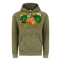 Vintage Olive with god all things are possible Vintage Hoodie - AdoDesignShop