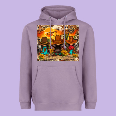 Western Gnomies Heavyweight Hoodie Designed By Fadigitalartstudio