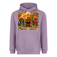 Lavender western gnomies Heavyweight Hoodie - FaDigitalArtStudio
