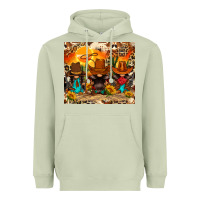 Matcha western gnomies Heavyweight Hoodie - FaDigitalArtStudio