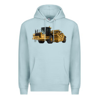 Blue Mist Wheel Tractor Scraper Premium Hoodie - LillyAllenDesigns