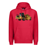 Cardinal Wheel Tractor Scraper Premium Hoodie - LillyAllenDesigns