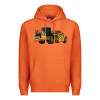 Carrot Wheel Tractor Scraper Premium Hoodie - LillyAllenDesigns