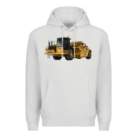 Dove Grey Wheel Tractor Scraper Premium Hoodie - LillyAllenDesigns