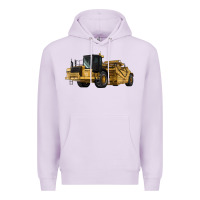 Lilac Wheel Tractor Scraper Premium Hoodie - LillyAllenDesigns