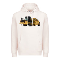 Pale Pink Wheel Tractor Scraper Premium Hoodie - LillyAllenDesigns