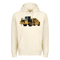 Sandshell Wheel Tractor Scraper Premium Hoodie - LillyAllenDesigns